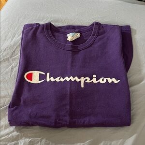 Champion Kids Tee in Rich Purple